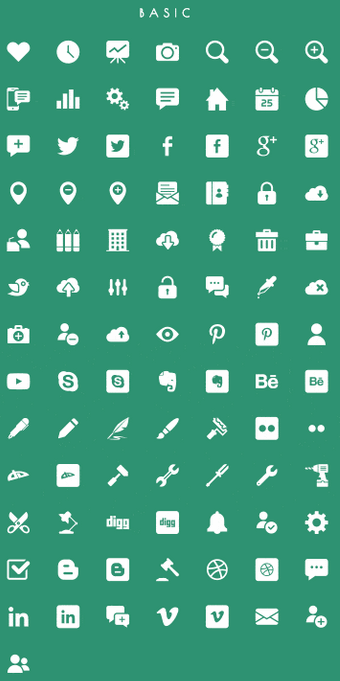 Free Solid icons preview