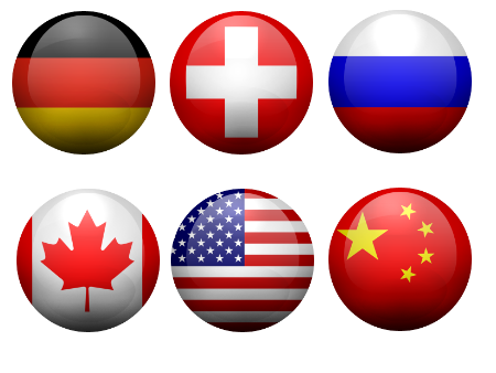 World flags icon set preview